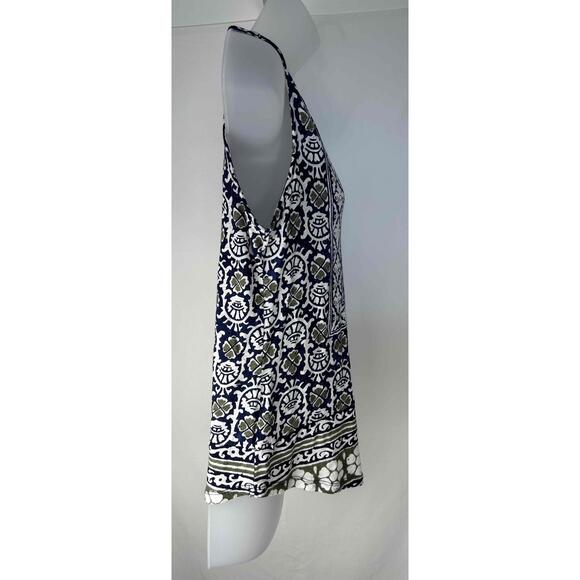 Lucky Brand Womens Black White Floral Sleeveless Printed Top Small - Picture 2 of 7